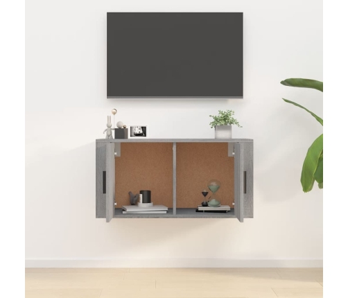 vidaXL Mueble para TV de pared gris Sonoma 80x34,5x40 cm