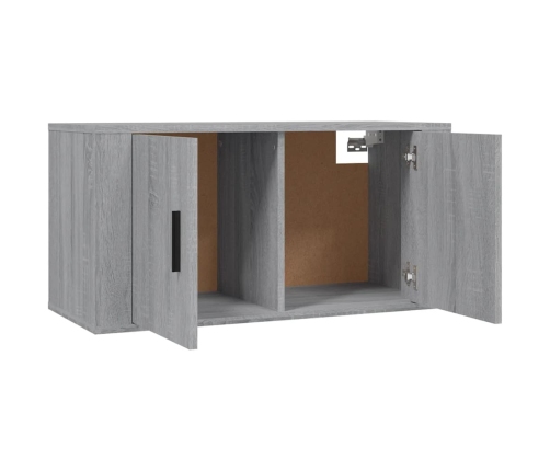 vidaXL Mueble para TV de pared gris Sonoma 80x34,5x40 cm