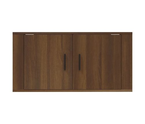 vidaXL Mueble para TV de pared roble marrón 80x34,5x40 cm