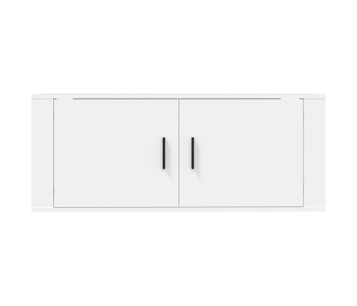 Mueble para TV de pared blanco 100x34,5x40 cm