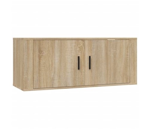 Mueble para TV de pared roble Sonoma 100x34,5x40 cm