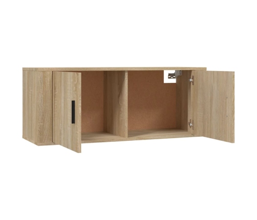 Mueble para TV de pared roble Sonoma 100x34,5x40 cm