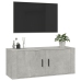 Mueble para TV de pared gris hormigón 100x34,5x40 cm