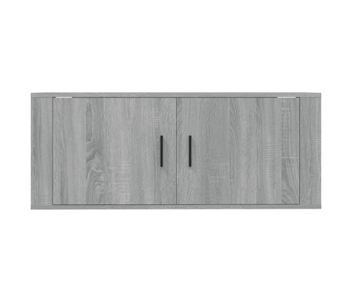 vidaXL Mueble para TV de pared gris Sonoma 100x34,5x40 cm