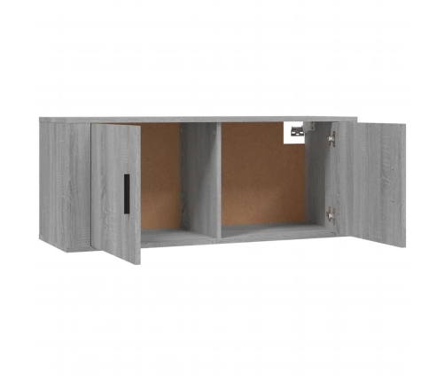 vidaXL Mueble para TV de pared gris Sonoma 100x34,5x40 cm