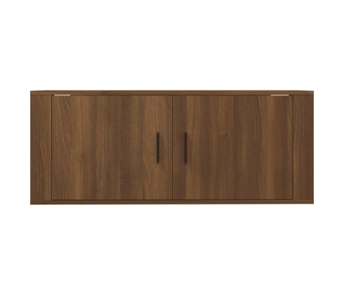 vidaXL Mueble para TV de pared roble marrón 100x34,5x40 cm