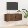 vidaXL Mueble para TV de pared roble marrón 100x34,5x40 cm