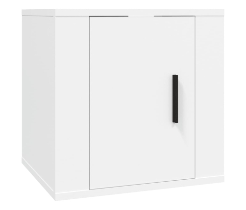 Muebles para TV de pared 2 uds blanco 40x34,5x40 cm