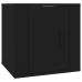 Mueble para TV de pared negro 40x34,5x40 cm