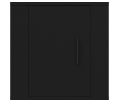 Mueble para TV de pared negro 40x34,5x40 cm