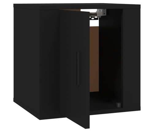 Mueble para TV de pared negro 40x34,5x40 cm