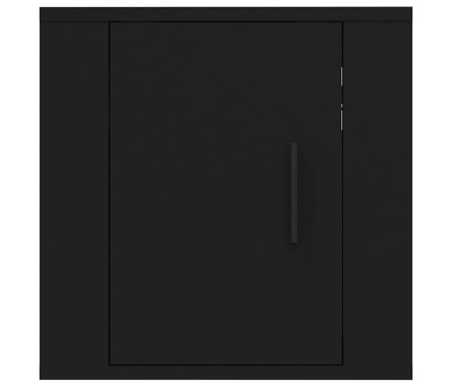 Muebles para TV de pared 2 uds negro 40x34,5x40 cm