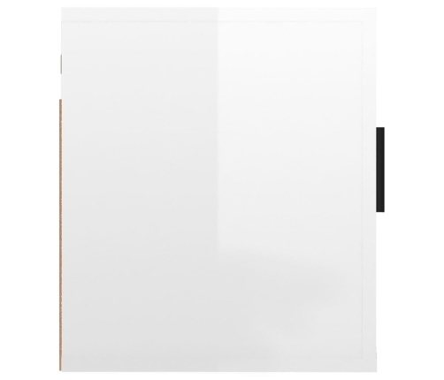 Mueble para TV de pared blanco brillante 40x34,5x40 cm