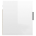 Mueble para TV de pared blanco brillante 40x34,5x40 cm