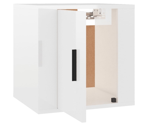 Mueble para TV de pared blanco brillante 40x34,5x40 cm