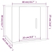 Mueble para TV de pared blanco brillante 40x34,5x40 cm