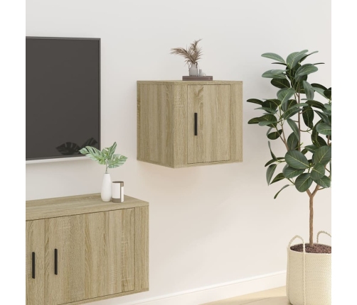 vidaXL Mueble para TV de pared roble Sonoma 40x34,5x40 cm