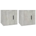 Muebles para TV de pared 2 uds gris hormigón 40x34,5x40 cm