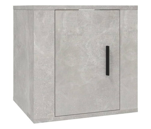 Muebles para TV de pared 2 uds gris hormigón 40x34,5x40 cm