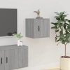 vidaXL Mueble para TV de pared gris Sonoma 40x34,5x40 cm