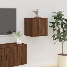 Mueble para TV de pared roble marrón 40x34,5x40 cm