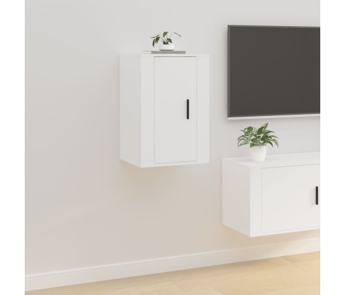 Mueble para TV de pared blanco 40x34,5x60 cm