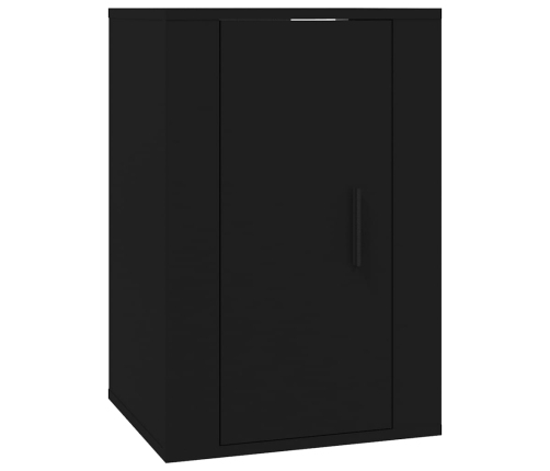 Mueble para TV de pared negro 40x34,5x60 cm