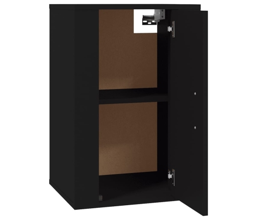 Mueble para TV de pared negro 40x34,5x60 cm