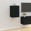 Mueble para TV de pared negro 40x34,5x60 cm