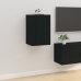 Muebles para TV de pared 2 uds negro 40x34,5x60 cm