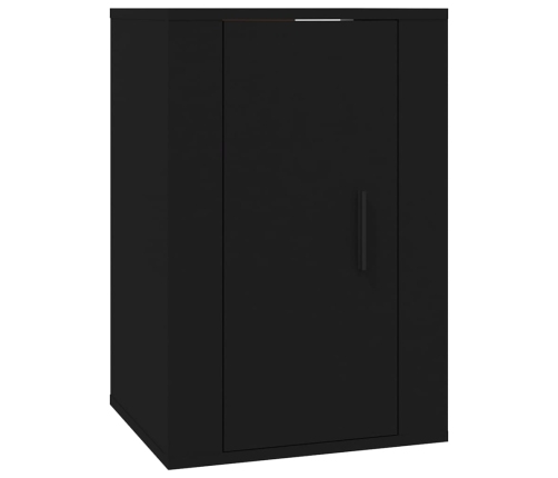 Muebles para TV de pared 2 uds negro 40x34,5x60 cm