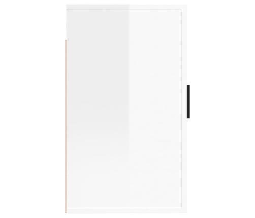 Mueble para TV de pared blanco brillante 40x34,5x60 cm