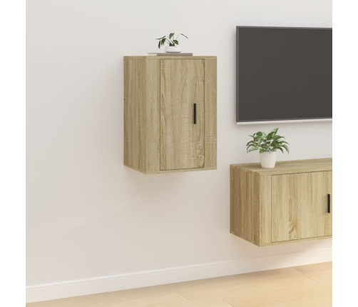 Mueble para TV de pared roble Sonoma 40x34,5x60 cm