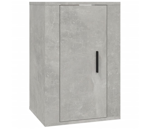 vidaXL Muebles para TV de pared 2 uds gris hormigón 40x34,5x60 cm