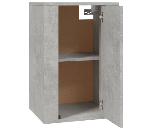 vidaXL Muebles para TV de pared 2 uds gris hormigón 40x34,5x60 cm