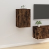 Mueble para TV de pared roble ahumado 40x34,5x60 cm