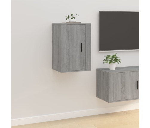 Mueble para TV de pared gris Sonoma 40x34,5x60 cm