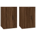 Muebles para TV de pared 2 uds roble marrón 40x34,5x60 cm