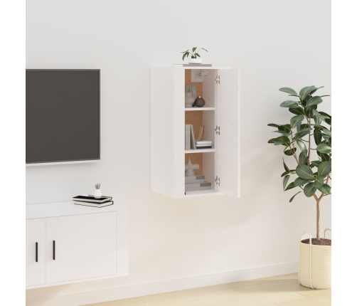 Mueble para TV de pared blanco 40x34,5x80 cm