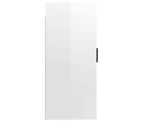 Mueble para TV de pared blanco brillante 40x34,5x80 cm