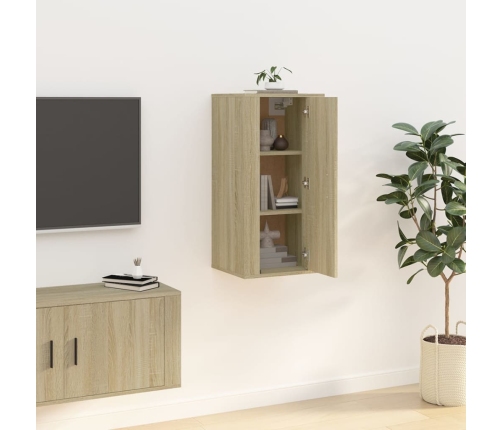 Mueble para TV de pared roble Sonoma 40x34,5x80 cm