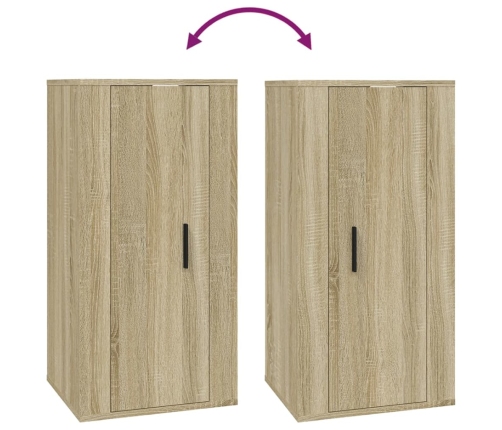 Mueble para TV de pared roble Sonoma 40x34,5x80 cm