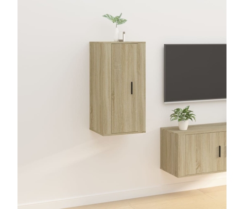 Mueble para TV de pared roble Sonoma 40x34,5x80 cm