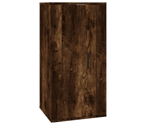 Mueble para TV de pared roble ahumado 40x34,5x80 cm