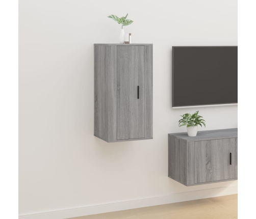 vidaXL Mueble para TV de pared gris Sonoma 40x34,5x80 cm