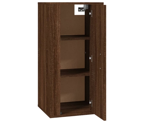 Mueble para TV de pared roble marrón 40x34,5x80 cm