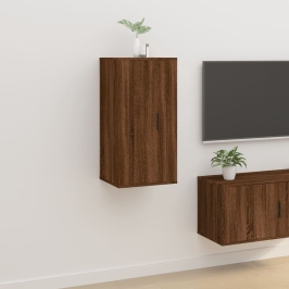 Mueble para TV de pared roble marrón 40x34,5x80 cm