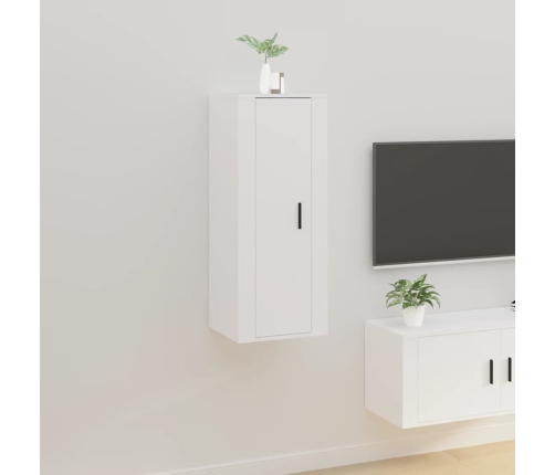 Mueble para TV de pared blanco 40x34,5x100 cm