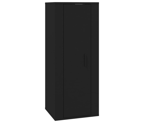 Mueble para TV de pared negro 40x34,5x100 cm