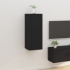 Mueble para TV de pared negro 40x34,5x100 cm